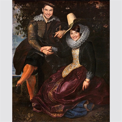 Custom Renaissance Self Portrait with Isabella Brandt from Photos,by myDaVinci - myDaVinci